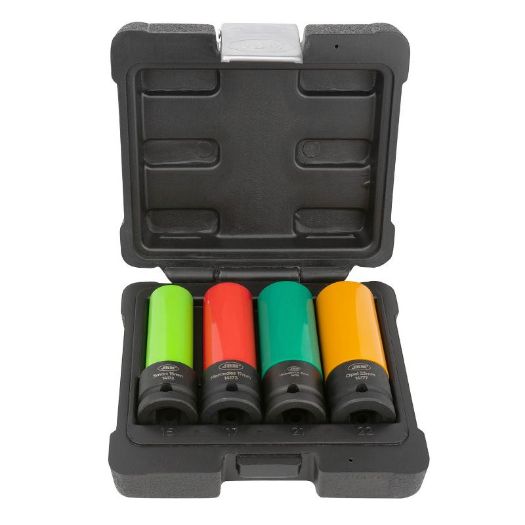 Set specijalnih udarnih nasadnih ključeva za alu naplatke | 15 - 22 mm | 4-dijelni