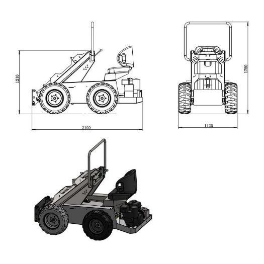 Upravljačka ploča mini utovarivača 4x4