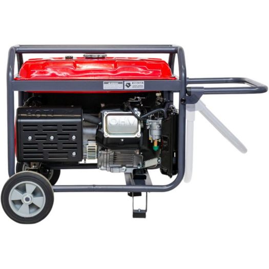 Sklopiva ručka i kotači benzinskog agregata za premještanje