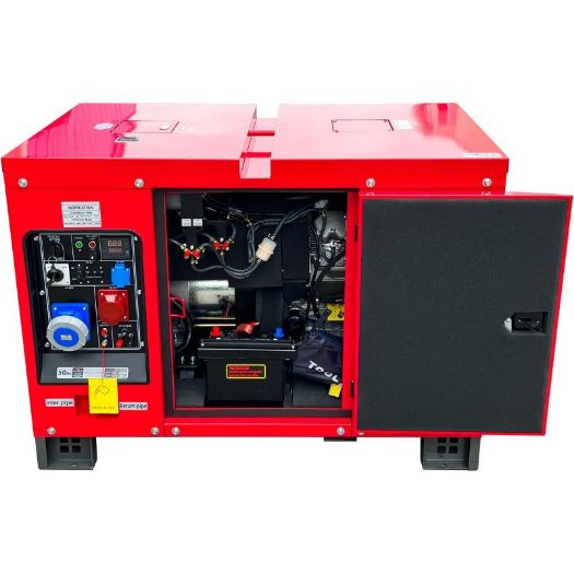 Dizel agregat 15 kW: mjere 1340 x 840 x 960 mm