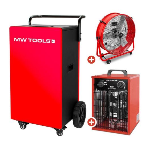 Set za isušivanje | metalni isušivač 90 l/dan | ventilator 600 mm | grijalica