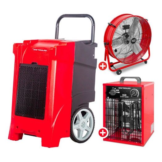 Set za isušivanje | plastični isušivač 90 l/dan | ventilator 600 mm | grijalica