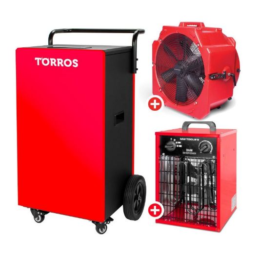 Set za isušivanje: isušivač vlage 90 l/dan i ventilator Ø 500 mm