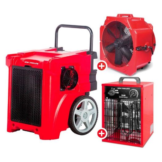 Set za isušivanje: isušivač vlage 50 l/dan i ventilator Ø 500 mm