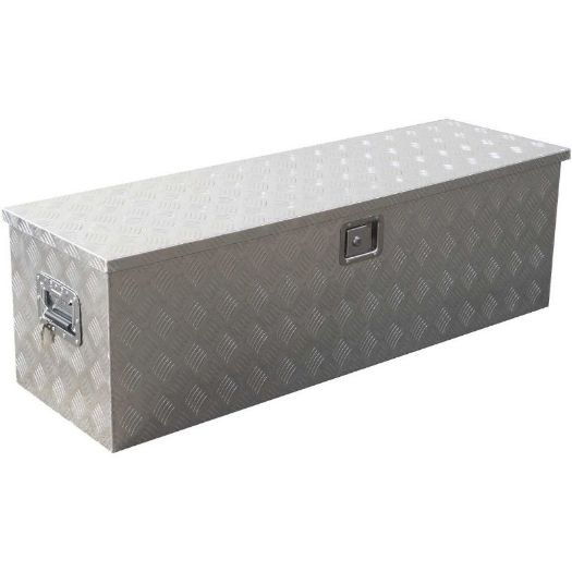 Aluminijski sanduk za alat od riflanog lima, zatvoren