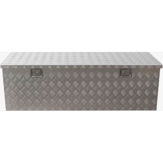 Aluminijski sanduk za alat od riflanog lima, zatvoren