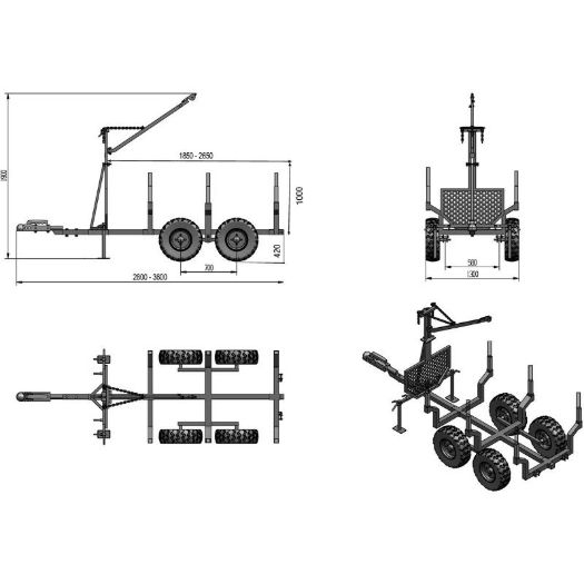 Prikolica za quad i vrtni traktor, slika 7