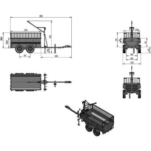 Prikolica za quad i vrtni traktor, slika 8