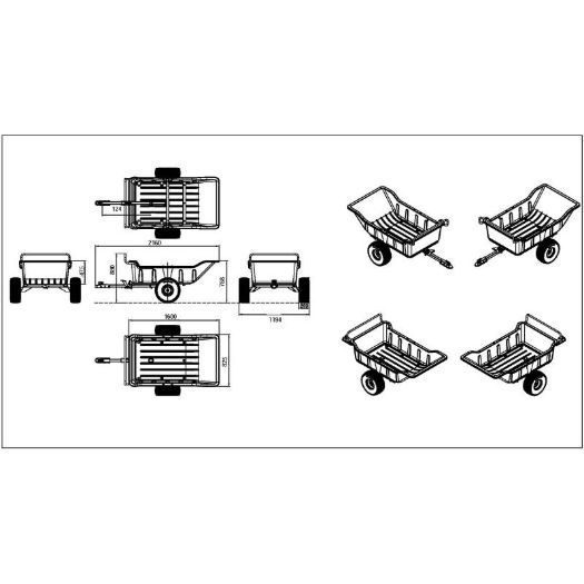 Prikolica za quad i vrtni traktor, slika 10