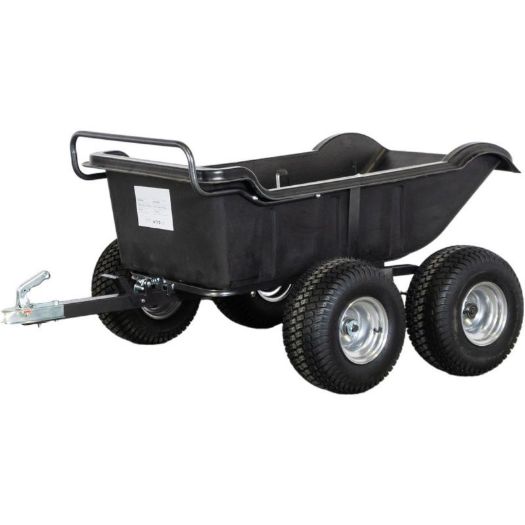Prikolica za quad i vrtni traktor | kiper 550 kg | sanduk 160 x 82,6 cm | tandem