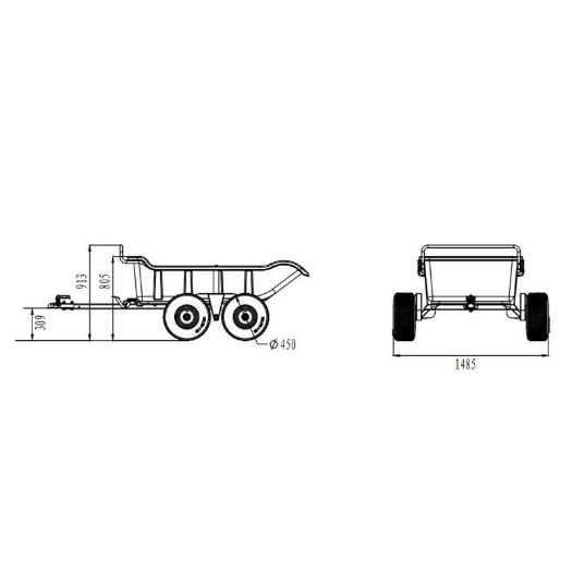 Prikolica za quad i vrtni traktor, slika 14