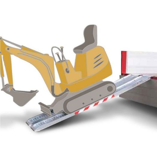 Aluminijske ravne rampe | nosivost 2457 kg | 2000 x 300 mm | 2 kom