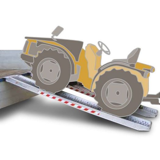 Aluminijske ravne rampe | nosivost 3000 kg | 3000 x 360 mm | 2 kom