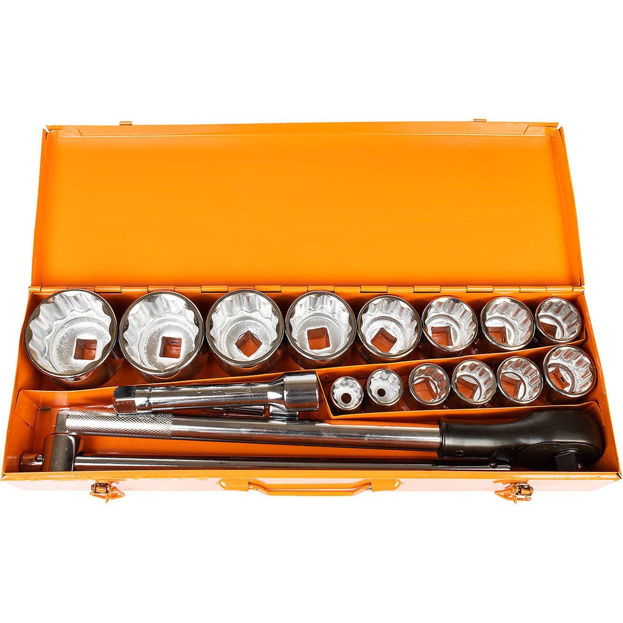 Set di dodici chiavi a bussola angolate da 3/4" da 22 a 65 mm