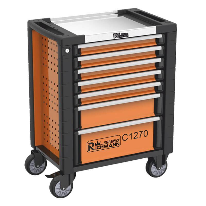 Carrello portautensili vuoto con 7 cassetti