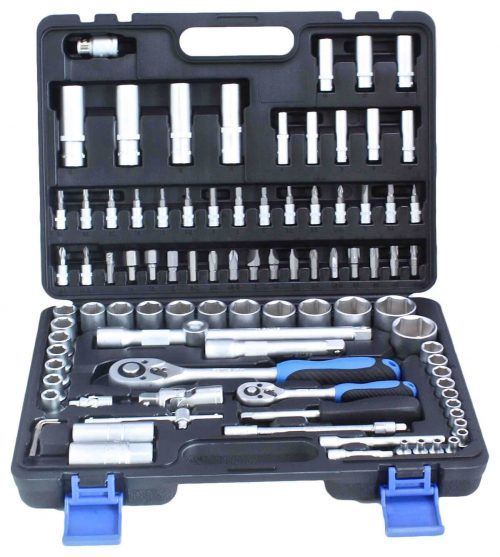 Set di chiavi a bussola da 1/2" e 1/4", 94 pezzi