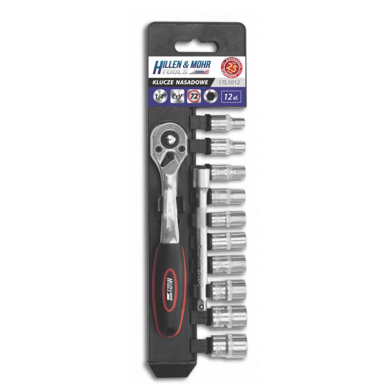 Set di chiavi a bussola da 1/4", 12 pezzi 4-13 mm