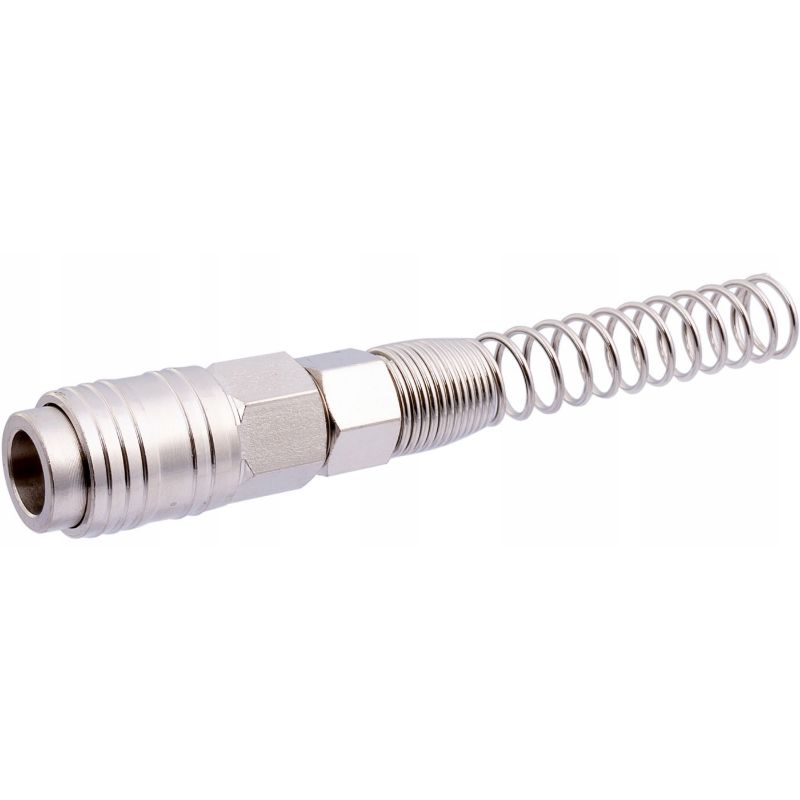 Raccordo rapido femmina per tubi a spirale e in poliuretano 12 x 8 mm