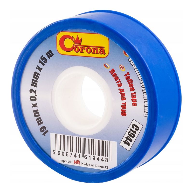 Nastro in teflon 19 mm x 0,2 mm x 15 m