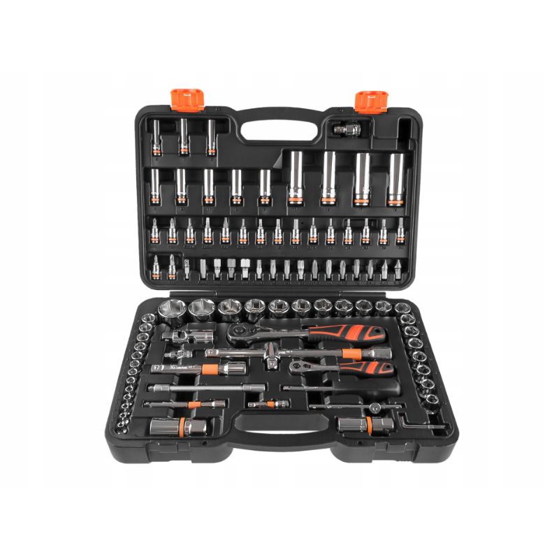 Set di chiavi a bussola da 1/2" e 1/4", 92 pezzi