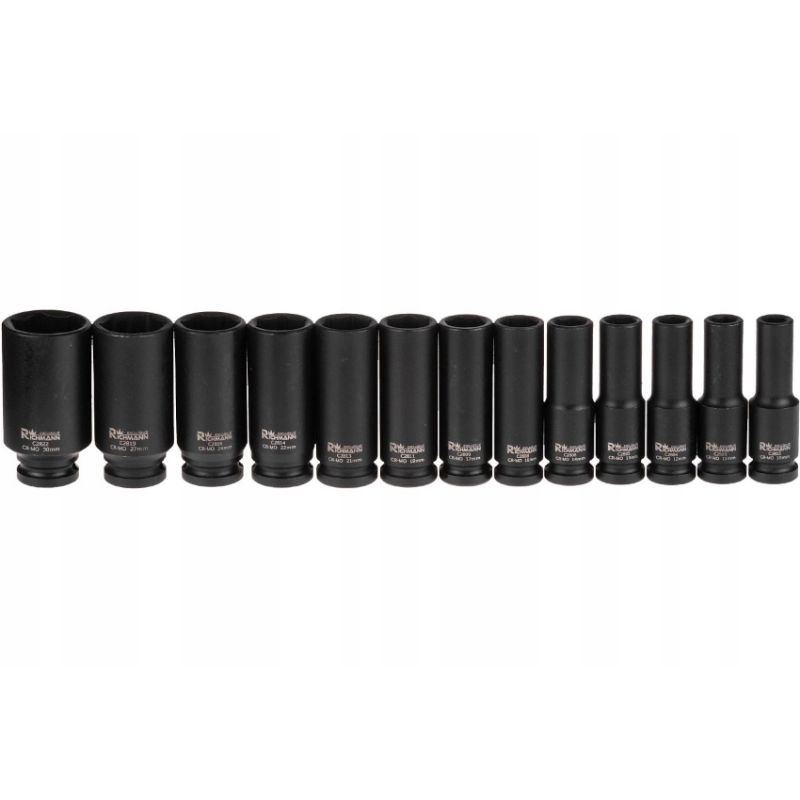 Set di chiavi a bussola a impatto estese da 10 a 30 mm, 1/2"