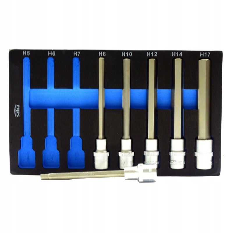 Set di bussole allungate da 140 mm, 1/2"