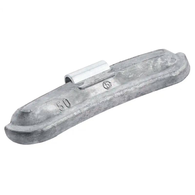 Pesi a clip per cerchi in acciaio, 50 g, 50 pezzi, piombo-Pb