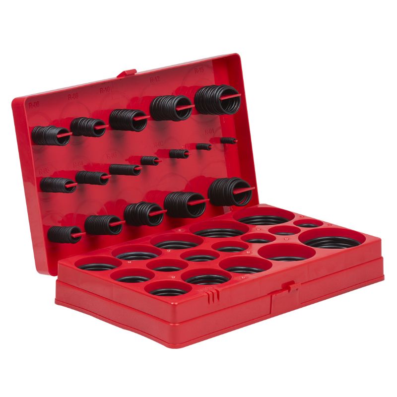 Set di guarnizioni O-ring in gomma, 407 pezzi.
