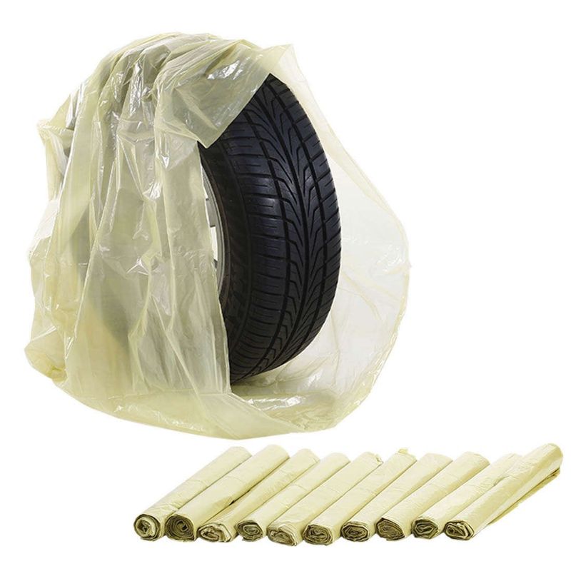 Sacchi per pneumatici, gialli, 100 pezzi.