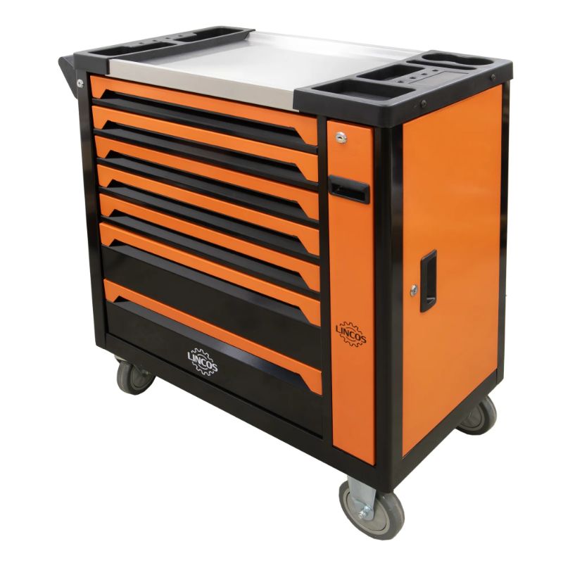 Carrello portautensili da officina - XXL, 7 cassetti, 263 pezzi