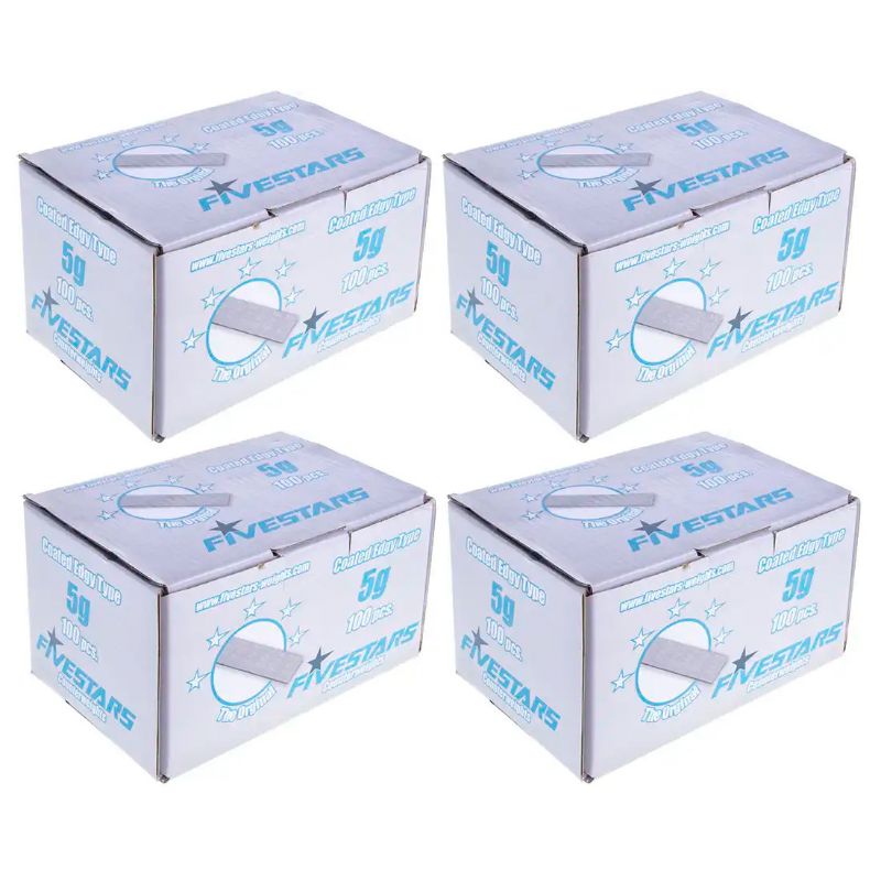 Pesi autoadesivi rivestiti per bilanciamento, 60 g, 400 pezzi.