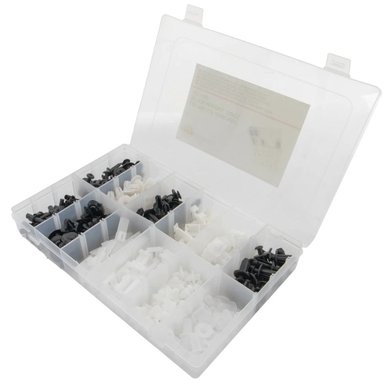 Assortimento di fibbie per auto Mercedes, 270 pezzi.