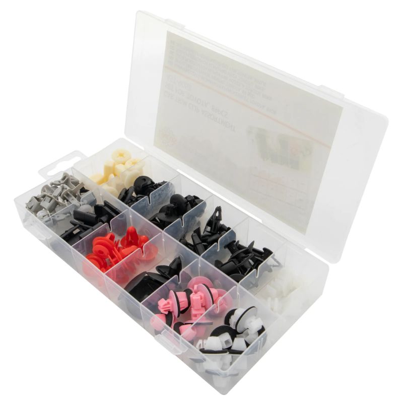 Set di elementi di fissaggio per auto, Toyota, 89 pezzi.