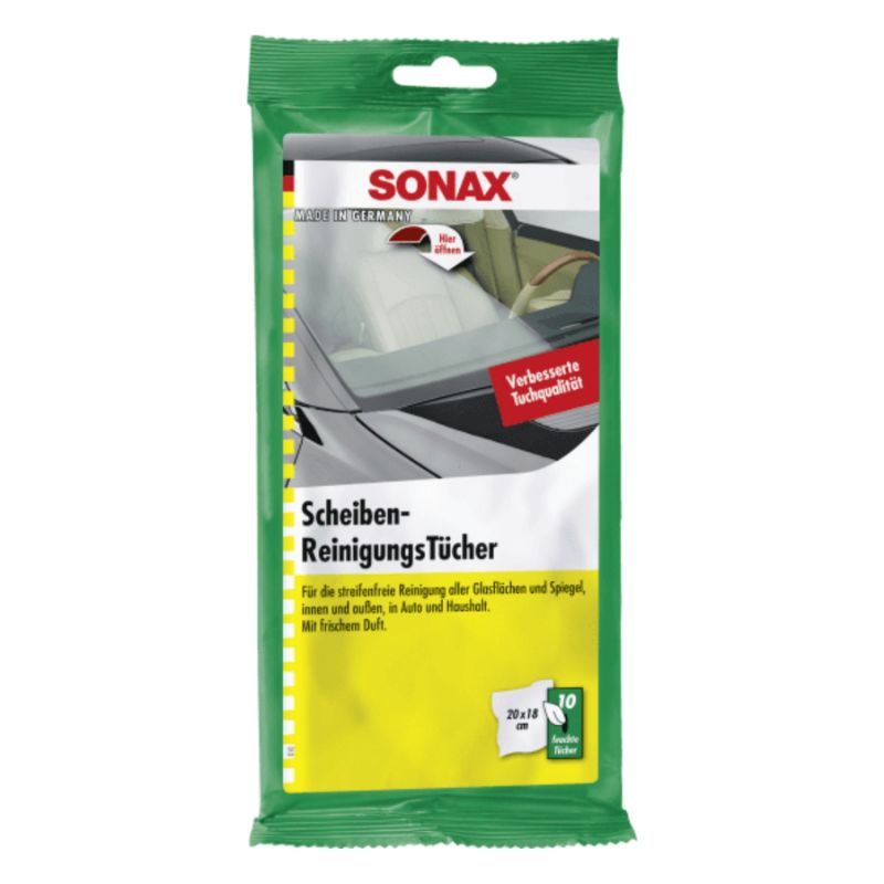 Salviette per vetri Sonax, 10 pezzi