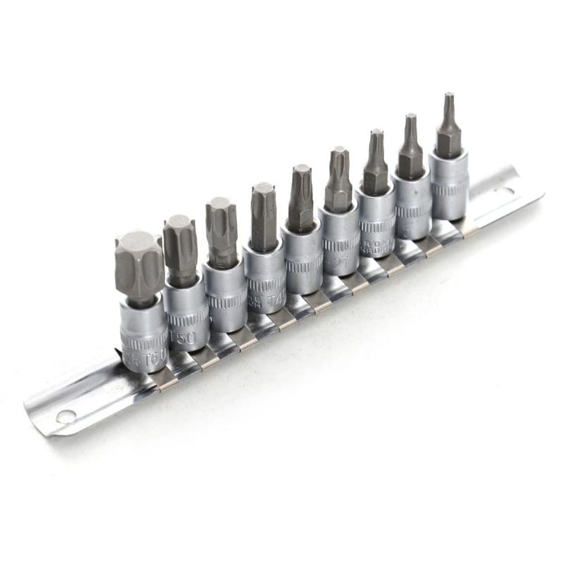 Set di chiavi a bussola TORX da 1/4", T10-T60