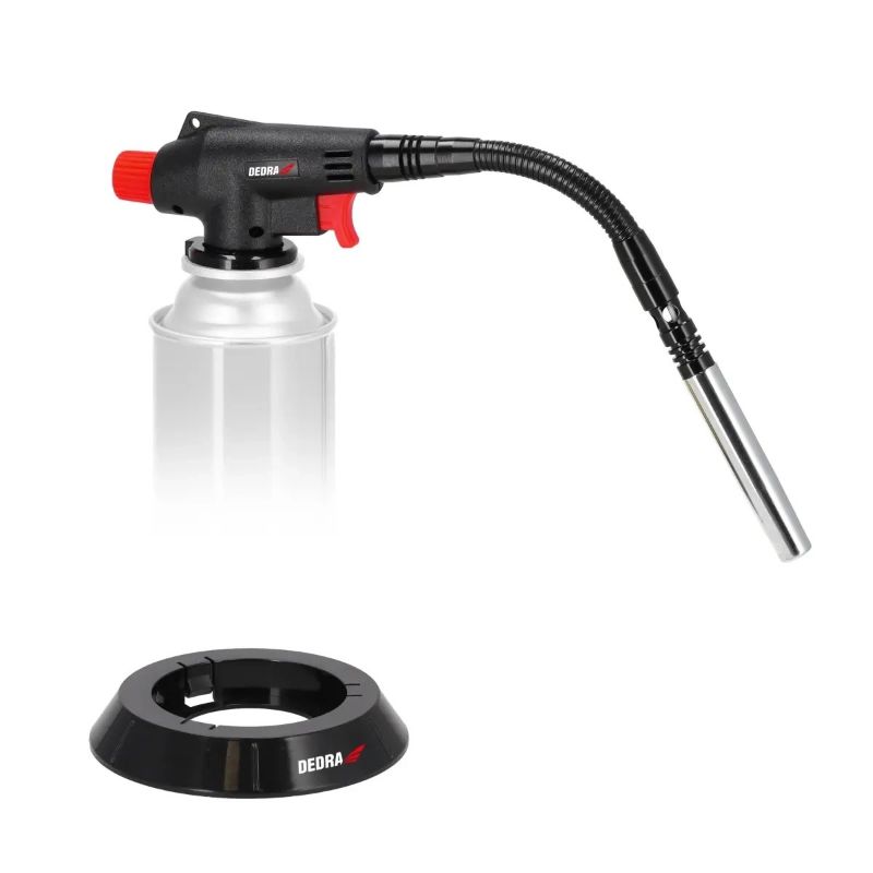 Bruciatore a gas con accensione piezoelettrica, ugello flessibile, 3 kW