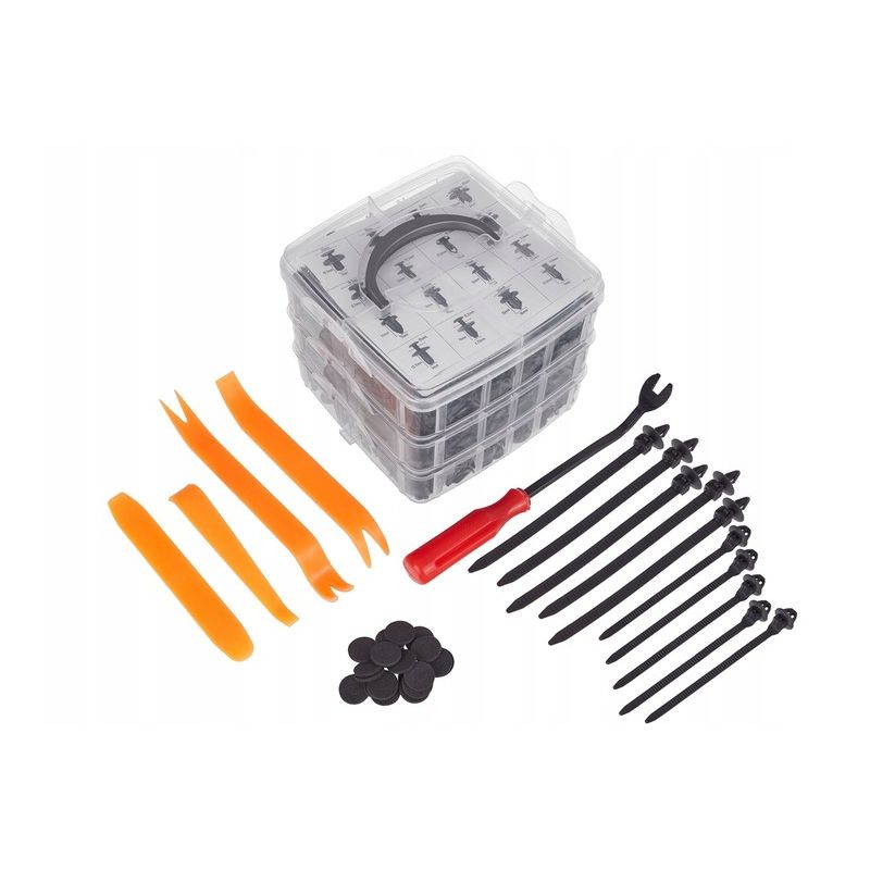 Assortimento di clip per pannelli da 655 pezzi