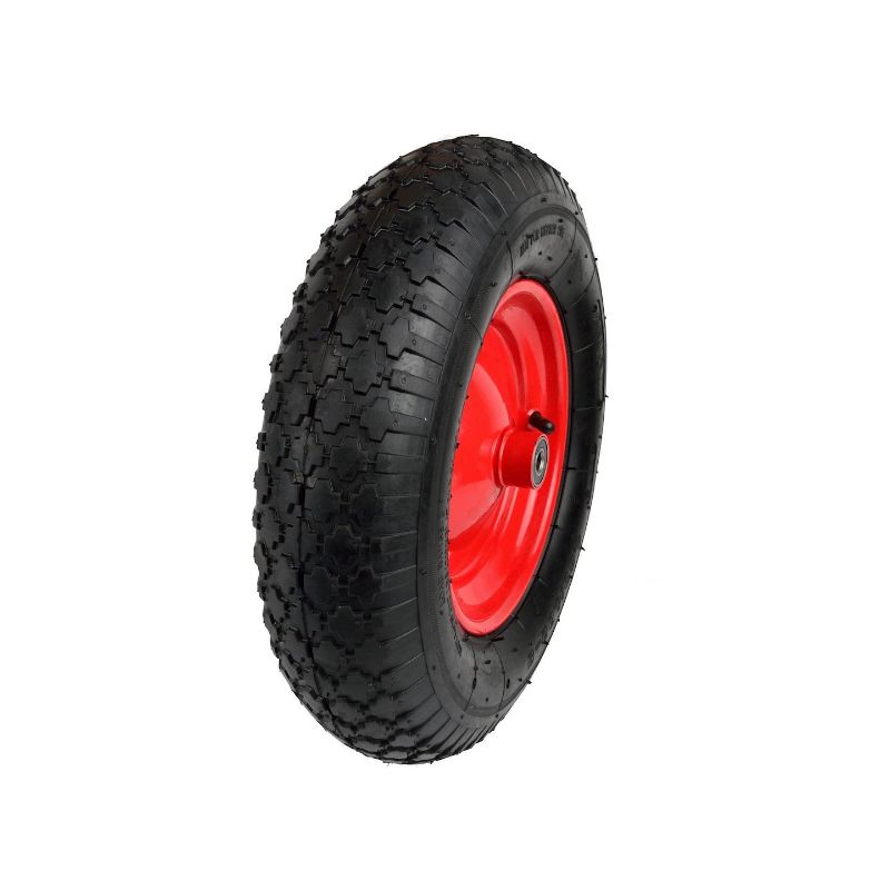 Ruota in gomma 4.00-8 2PR /cerchio rosso/