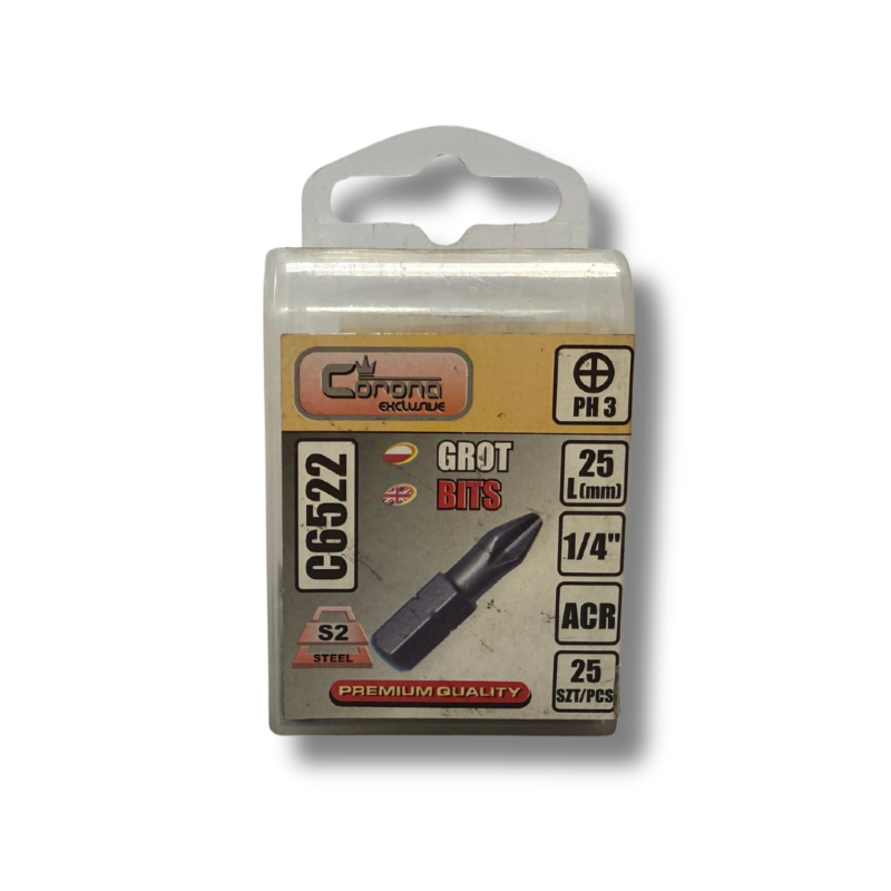 Set di prolunghe per punte PH-3 x 25 mm 1/4"