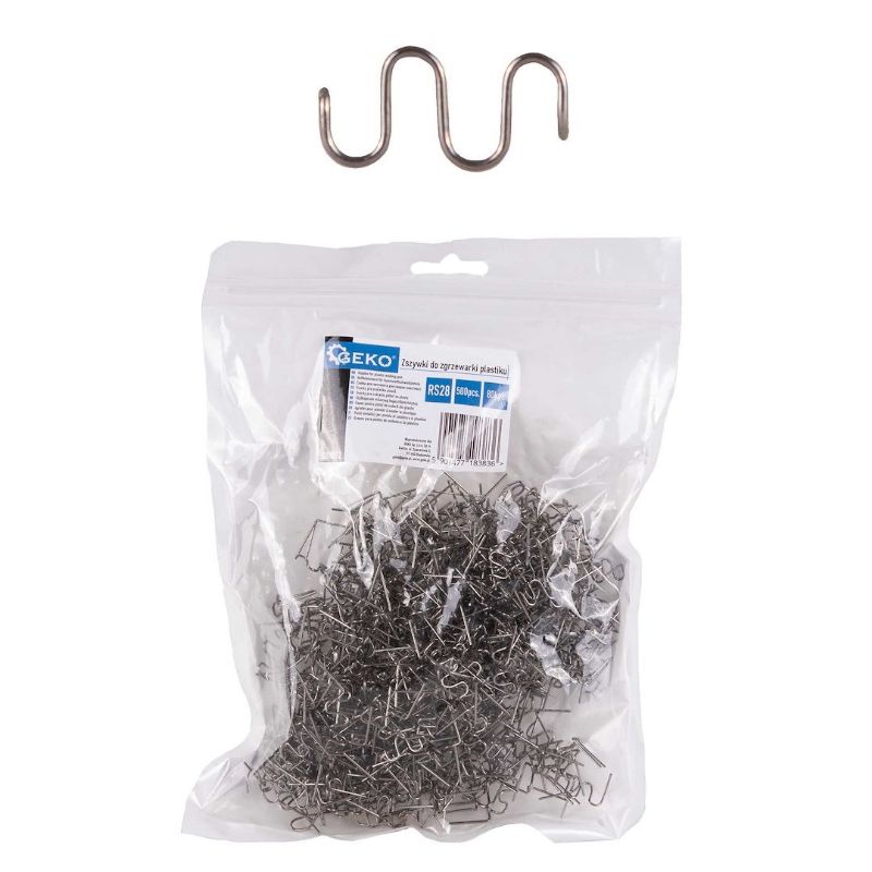 Punti metallici per saldatura in plastica RS28, 500 pezzi