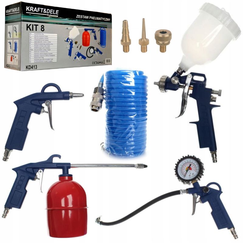 Set di utensili pneumatici 8 in 1 — immagine 1 di 1