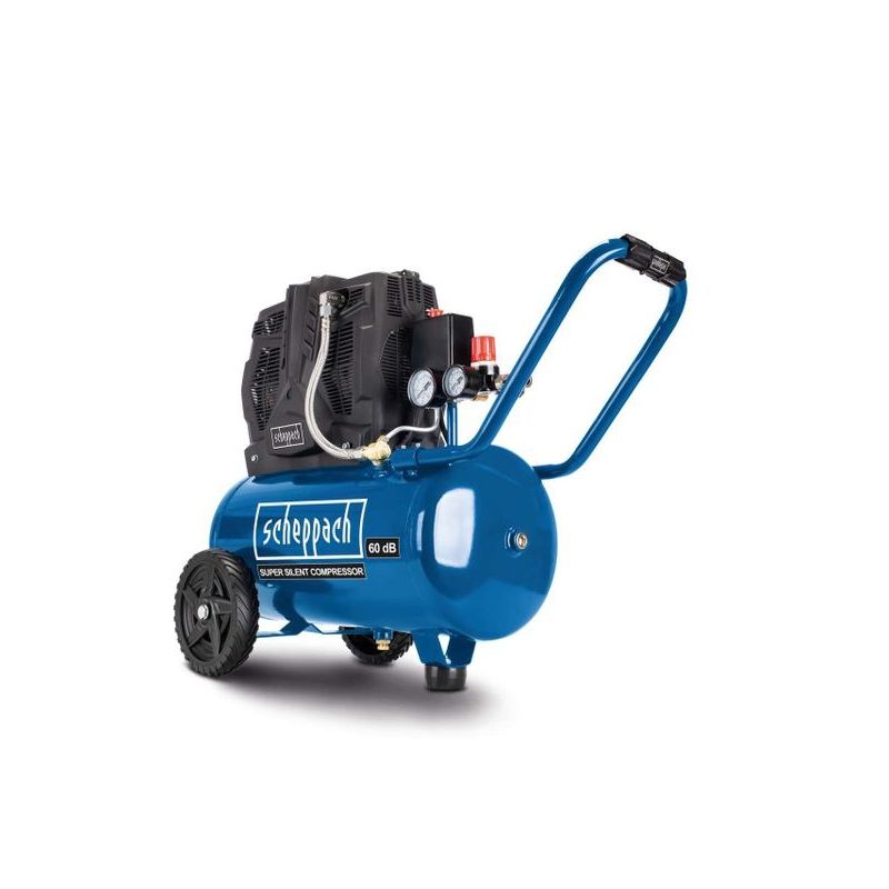 Compressore portatile silenzioso HC25Si da 24 litri, 1100 W, senza olio, 230 V, 8 bar