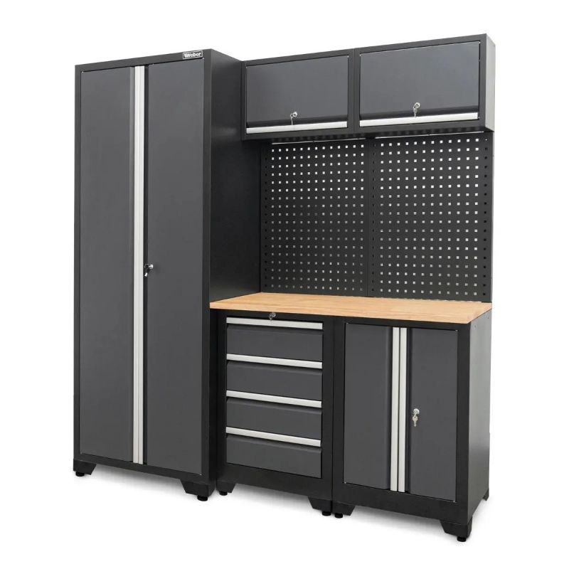 Sistema modulare di armadi da officina, set da 8 pezzi