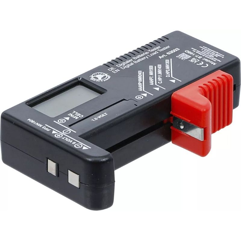 Tester digitale per carico batterie | 1,5 V / 9 V