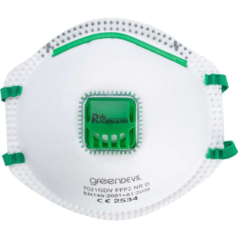 Maschera antipolvere con valvola (CE), FFP2