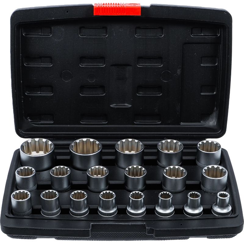 Set di chiavi a bussola, Gear Lock | 12,5 mm, 1/2" | 19 pezzi