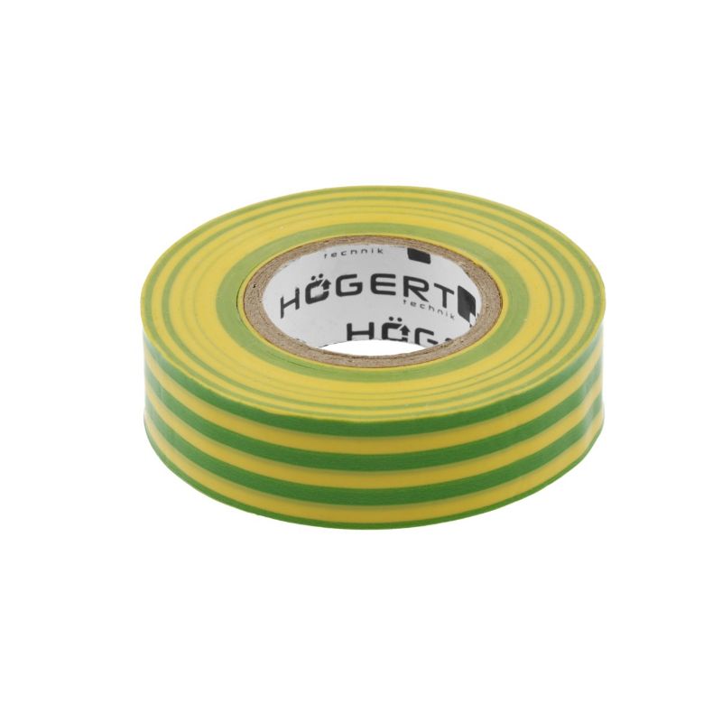 Nastro isolante in PVC giallo-verde 19 mm x 20 m