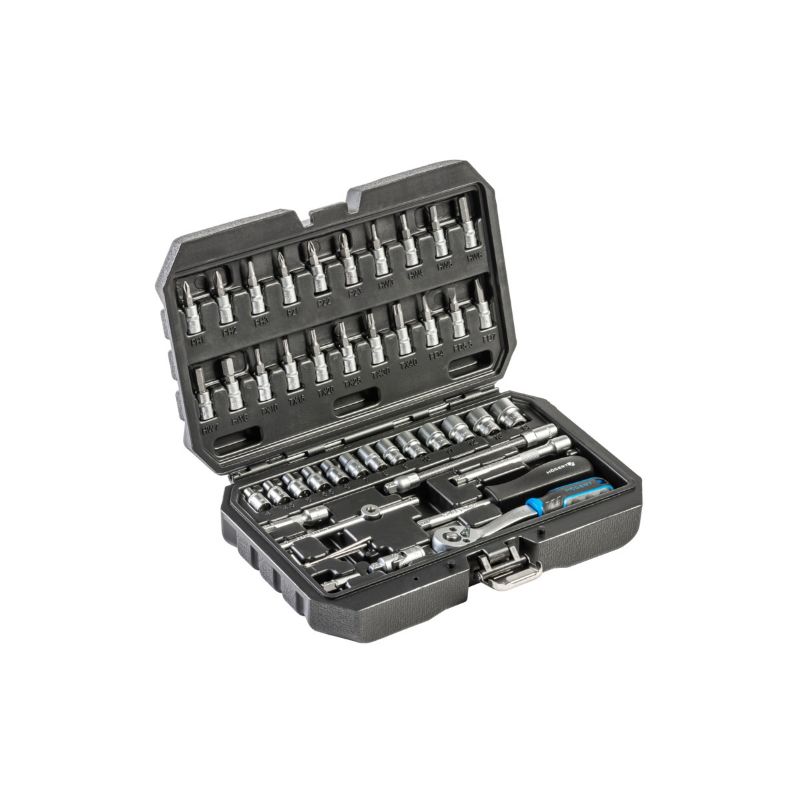 Set di chiavi a bussola e inserti da 1/4", 46 pezzi, CR-V