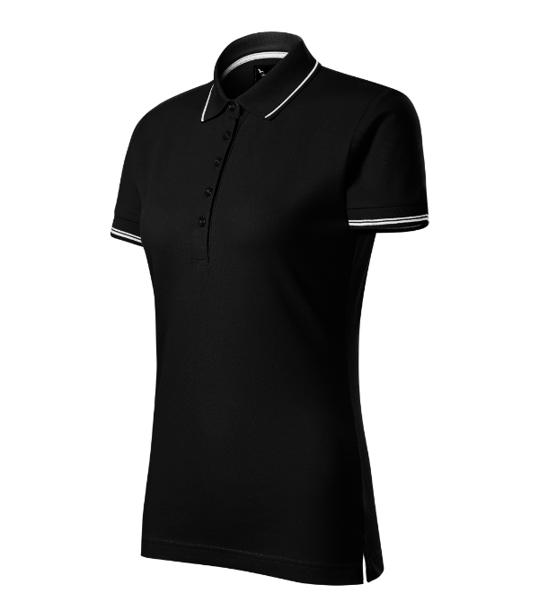 Perfection plain polo majica ženska crna 2XL
