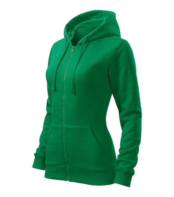Trendy Zipper gornji dio trenirke ženski srednje zelena L